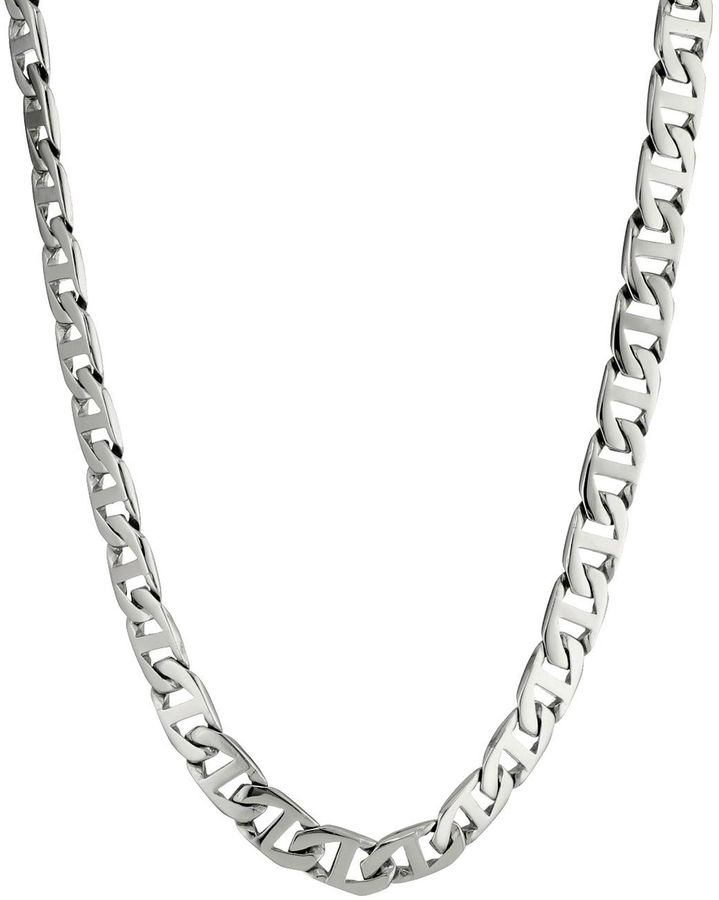 JCPenney FINE JEWELRY Mens Stainless Steel 22 10mm Marine Link Chain
