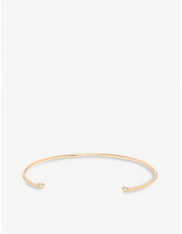 The Alkemistry Zoë Chicco 14ct yellow-gold and diamond cuff bracelet