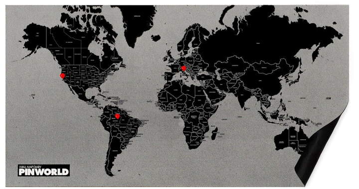 Palomar - Pin World by Countries, black / standard
