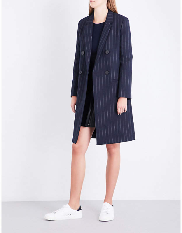 Ladies Marine Modern Manteau Woven Coat