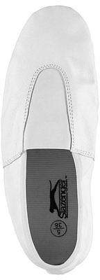 Kids Leather Gym Pump Junior Shoes Running Training Stretch Panelling