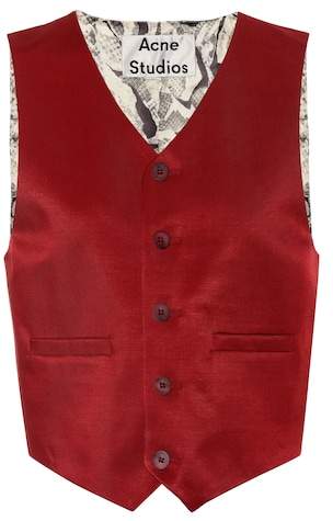 Bedruckte Weste Janay aus Twill