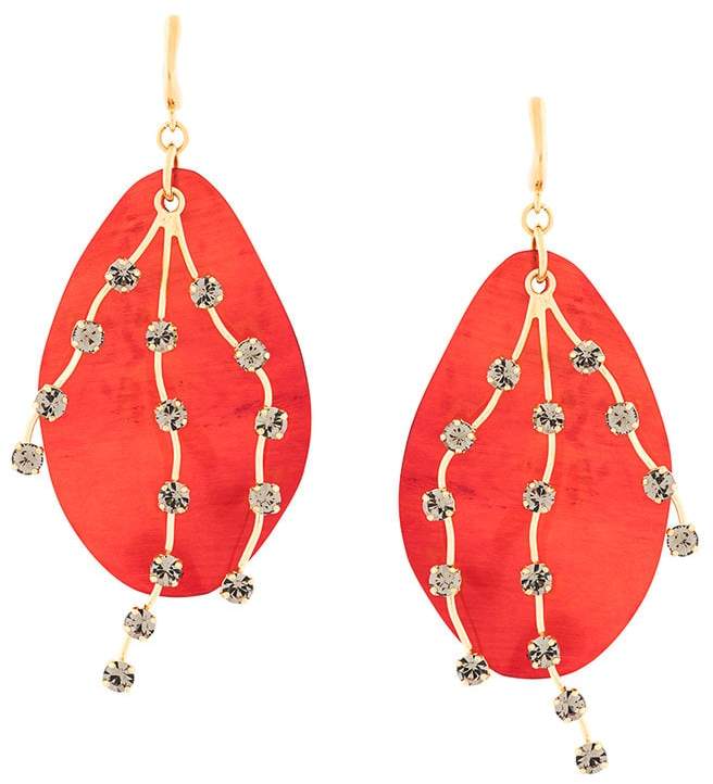 embellished drop earrings