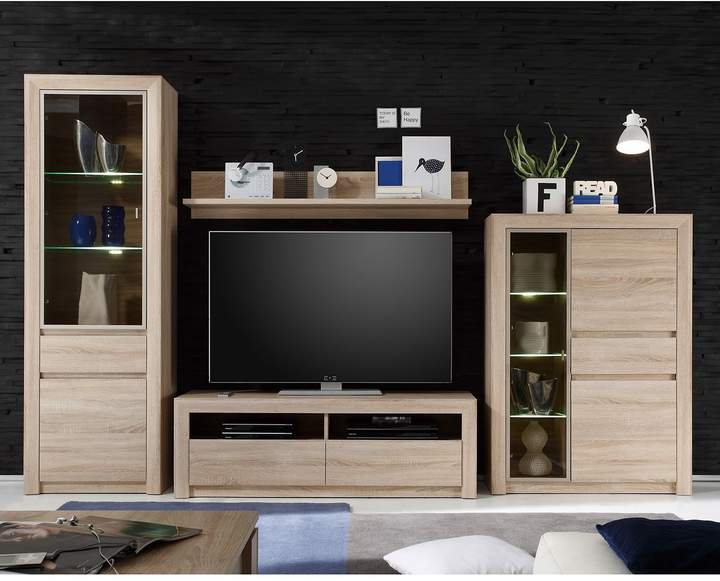 Trendteam EEK A+, Wohnwand Santandria II (4-teilig)