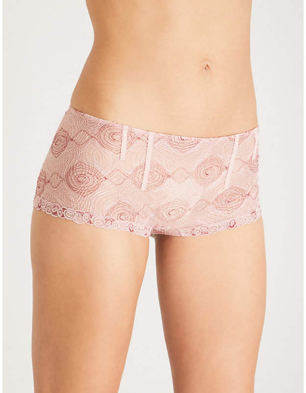 Elements stretch-lace shorty briefs