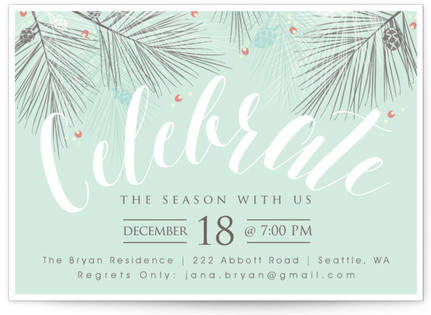 The Pines Holiday Party Invitations
