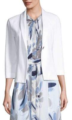 One-Button Jersey Blend Blazer