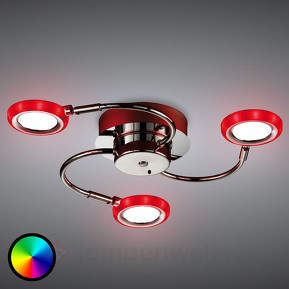 LED-Deckenleuchte Turner mit tollen Farbeffekten