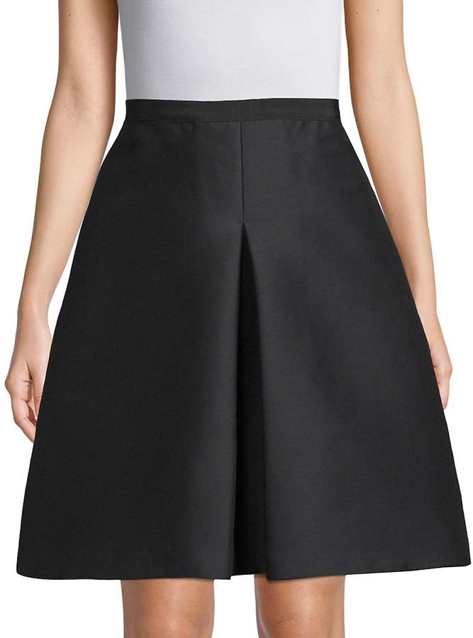 Women's Pleated Knee-Length Skirt
