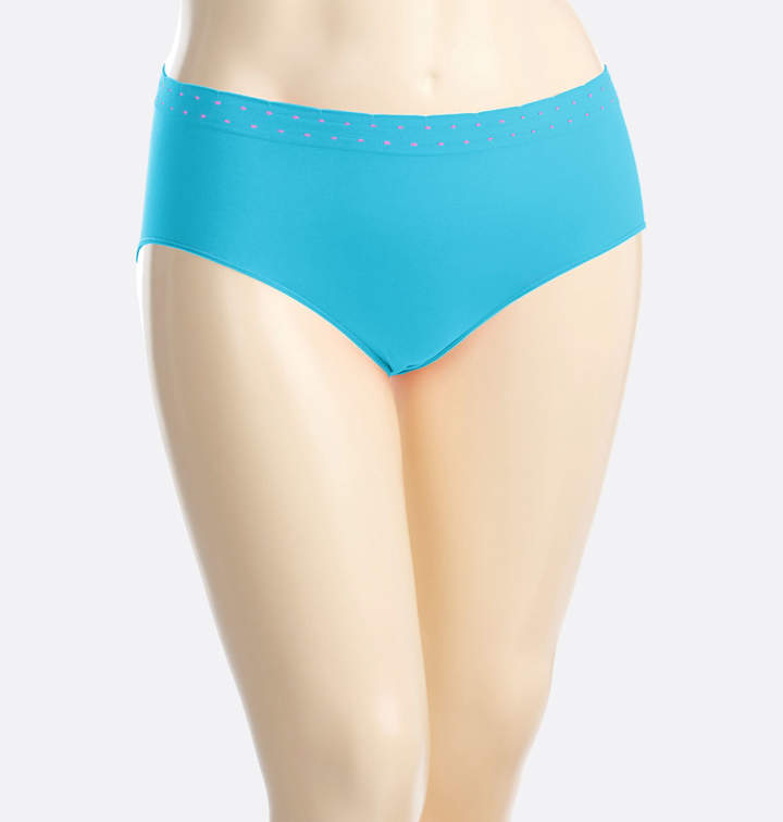 Turquoise Dot Seamless Modern Brief Panty