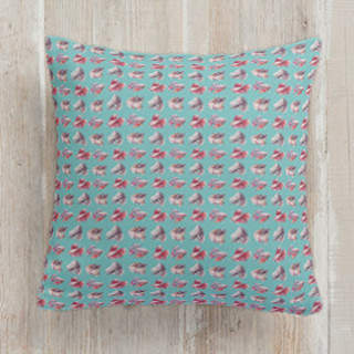 Betta Siamese Fighting Fish Pattern Self-Launch Square Pillows