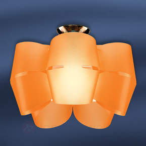 Sky Mini Alien - orangefarbene Deckenleuchte
