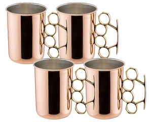 Knuckle Moscow Mule Mugs (Set of 4)