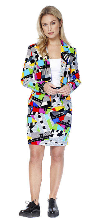 OPPOSUITS OppoSuits Womens Suit TV Test Print