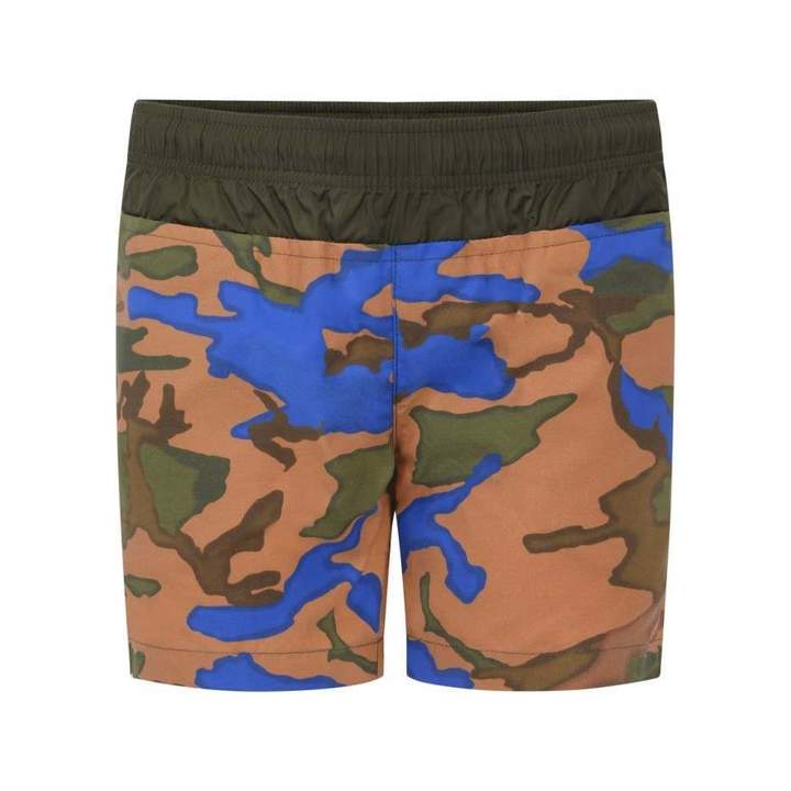 MonclerBoys Camouflage Print Swim Shorts
