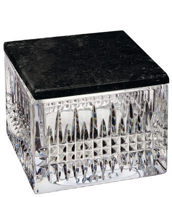 Waterford Crystal Lismore Diamond Covered Box with Marble Lid