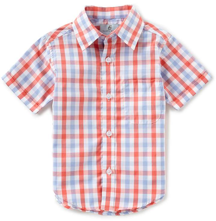 Little Boys 2T-7 Plaid Short-Sleeve Woven Shirt