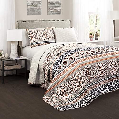 Lush Decor Home - ShopStyle Australia - Lush Decor 3 Piece Nesco Quilt Set, King, Navy/Coral