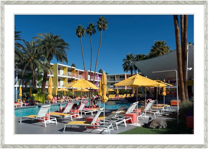 Pool at Saguaro Hotel in Palm Springs (Framed Giclee)