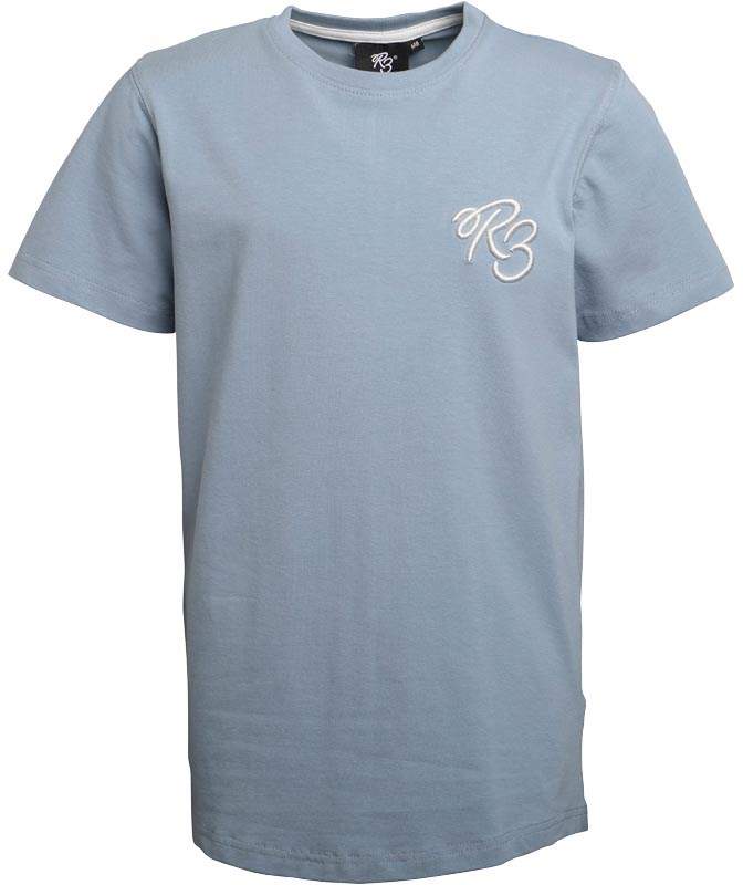 Ripstop Boys Achiemore Chest Logo T-Shirt Ashley Blue