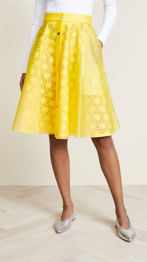 Paskal Laser Cut Skirt with Vinyl Slip