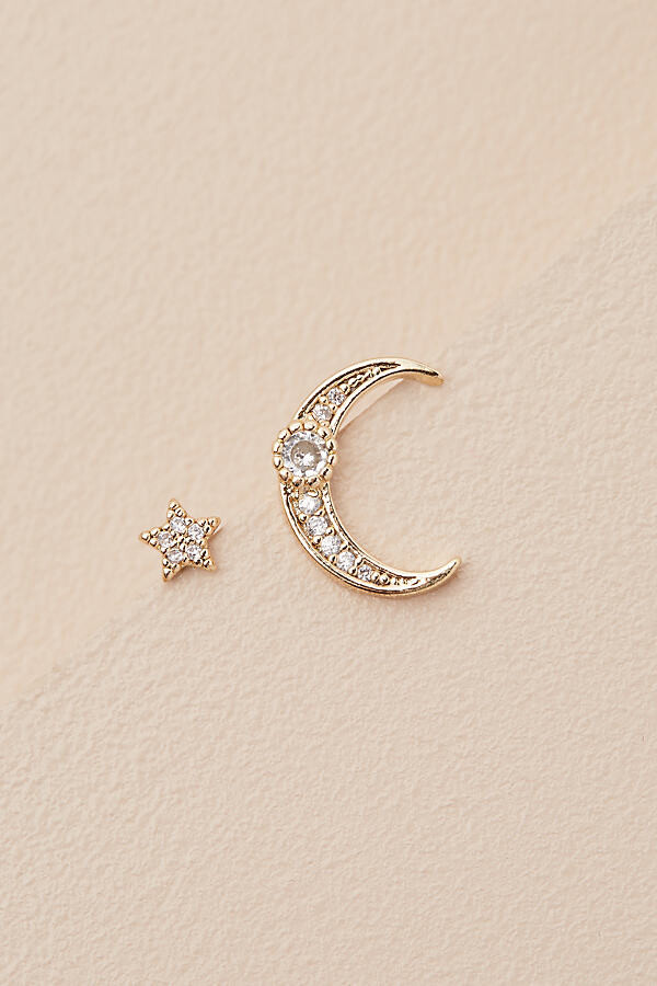 Altona Mond-Ohrringe - Gold