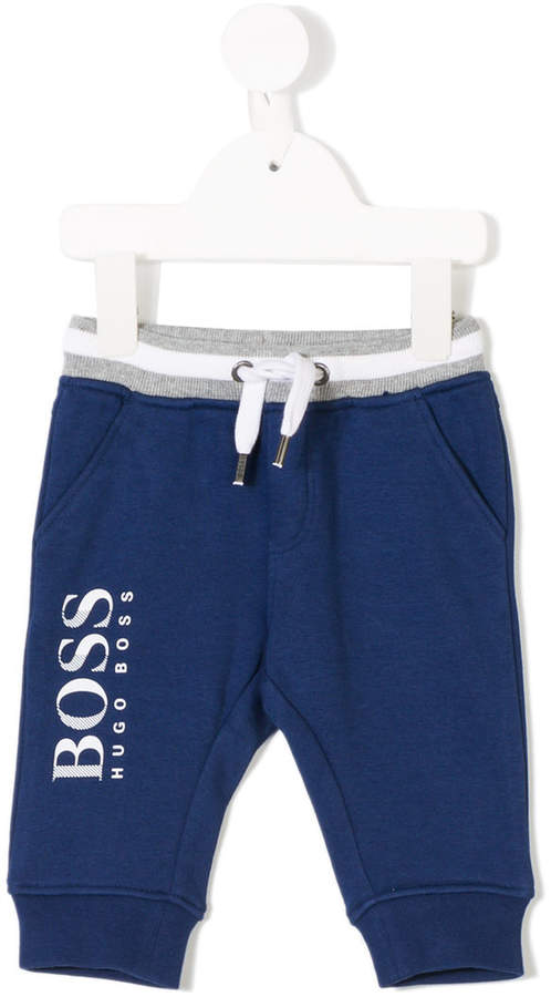 Boss Kids drawstring waist printed shorts