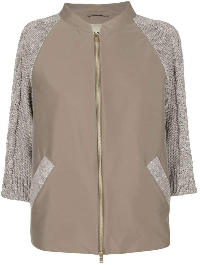 Cropped Knitted Jacket