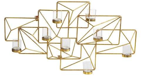 Danya B. Sparkling Geometric Candle Wall Sconce Gold - Danya B®