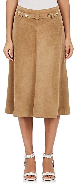 Maison Mayle Women's Marianne Suede Flared Skirt