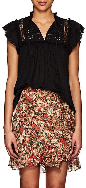 Women's Harleen Embroidered Voile Top