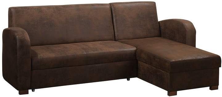 ars manufacti Ecksofa Tullow (mit Schlaffunktion) Antiklederoptik