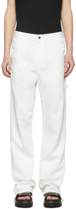 White Ashland Carpenter Jeans