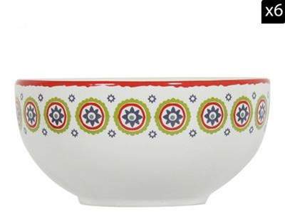 Novastyl Calcutta - 6 Schälchen 14 cm - gemustert