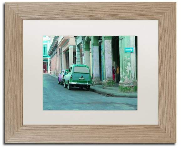 Trademark Fine Art 'Rio Verde Havana' Matted Framed Art, Birch Frame, White Matte