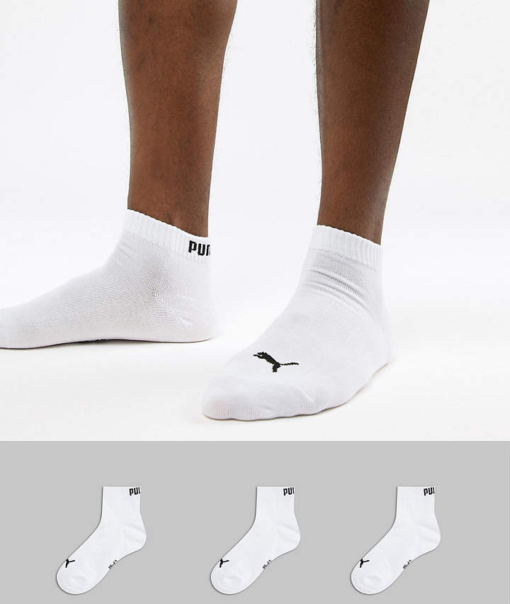 – Weiße Quarter-Socken im 3er-Pack, 271080001300