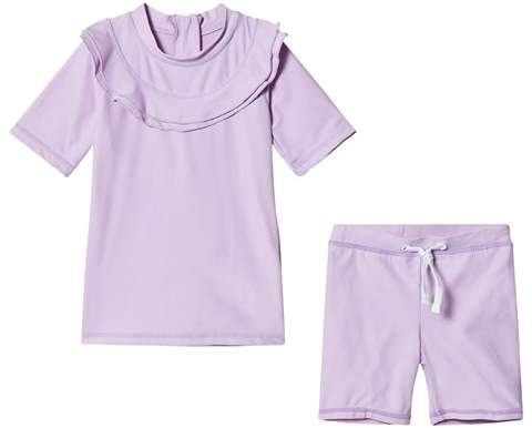 Kuling Lilac T-shirt and Short Swim Set