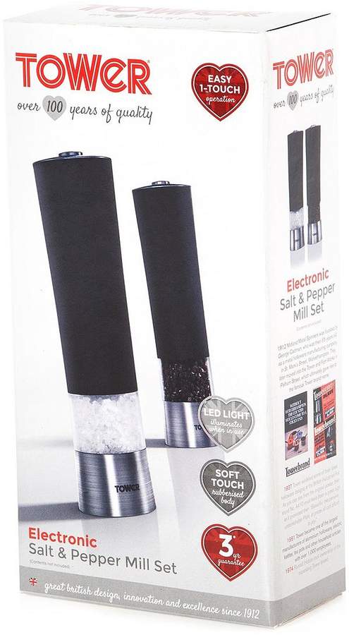 Set Of 2 Electric Salt And Pepper Mills
