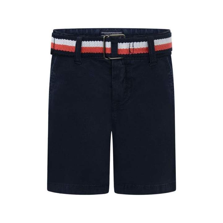 Tommy HilfigerBoys Navy Belted Chino Shorts