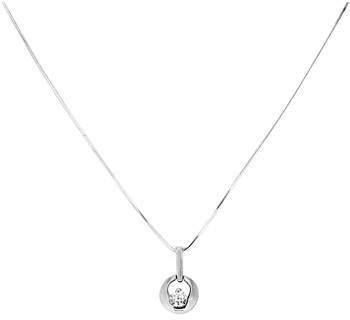 Fashionvictime Kette Anhänger Damen - Versilbert Modeschmuck - Zirkonia