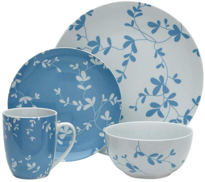 WATERSIDE 24-Piece Eloise Blue Dinner Set
