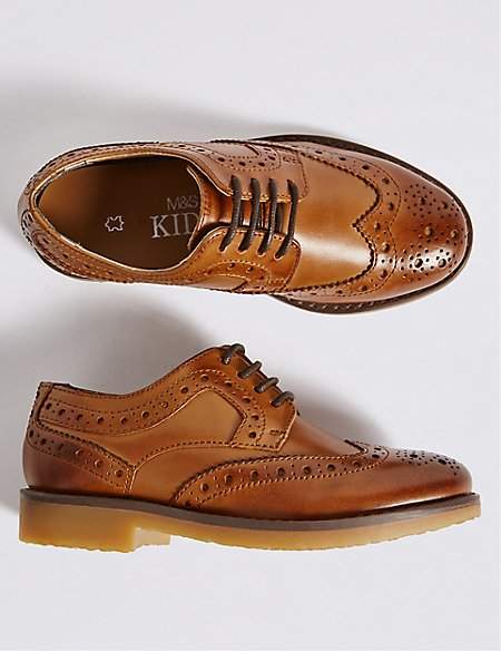 Kids' Leather Brogue Shoes (5 Small - 12 Small)