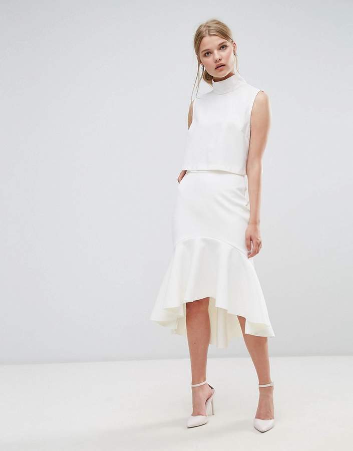 – Bleistiftrock mit ausgestelltem Saum