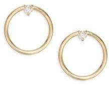 Remi 14K Gold & Diamond Earrings