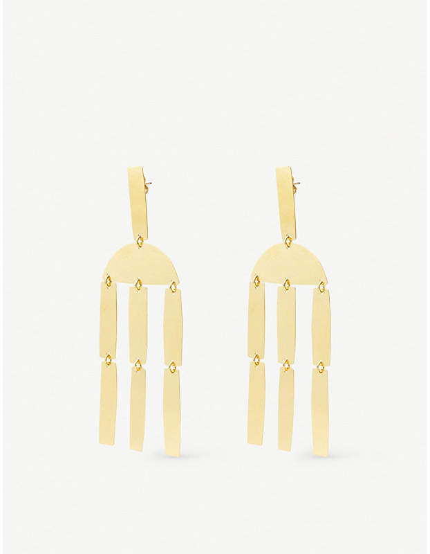 ANNIE COSTELLO BROWN Column chandelier stud earrings