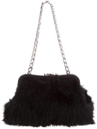 Michael Kors Mini Fur Handle Bag - BLACK - STYLE