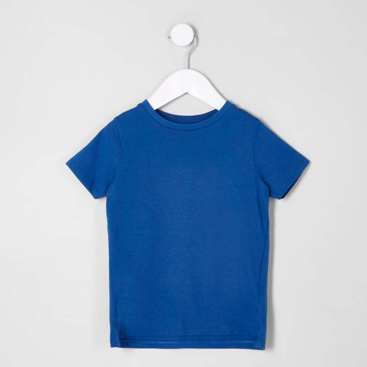 Mini boys Blue crew neck T-shirt