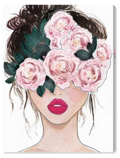 Oliver Gal Gallery Flower Blind Canvas Art - 32
