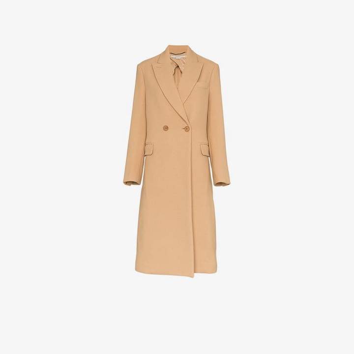double breasted wool coat