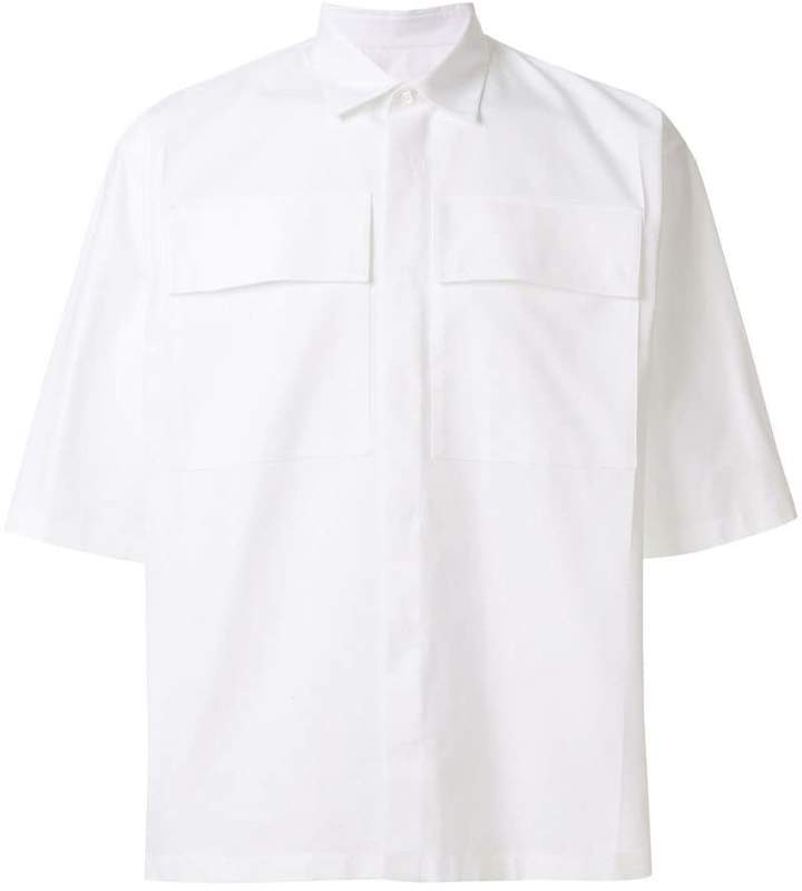 flap pocket short sleeve shirt
